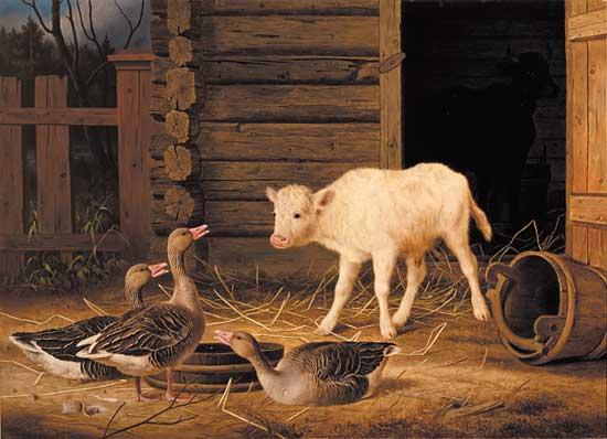 Ferdinand von Wright Ensi yllatys Norge oil painting art